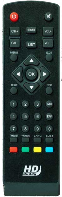 Remote control for HDBuddy Receiver (Large)