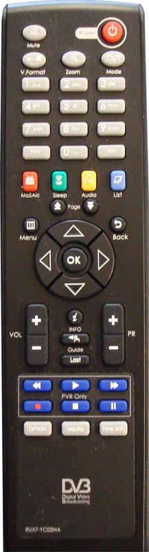 HD6000T/NZ Remote Control